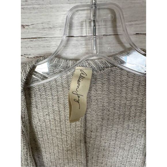 Stitch Fix Allison Joy Women's Open Front Tight Knit Cardigan Sweater Gray Small - Picture 6 of 11